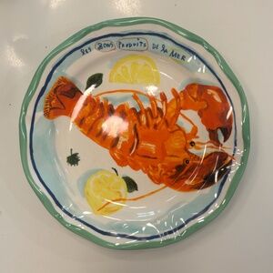 Anthropologie Nathalie Lete Lobster Dinner Plate